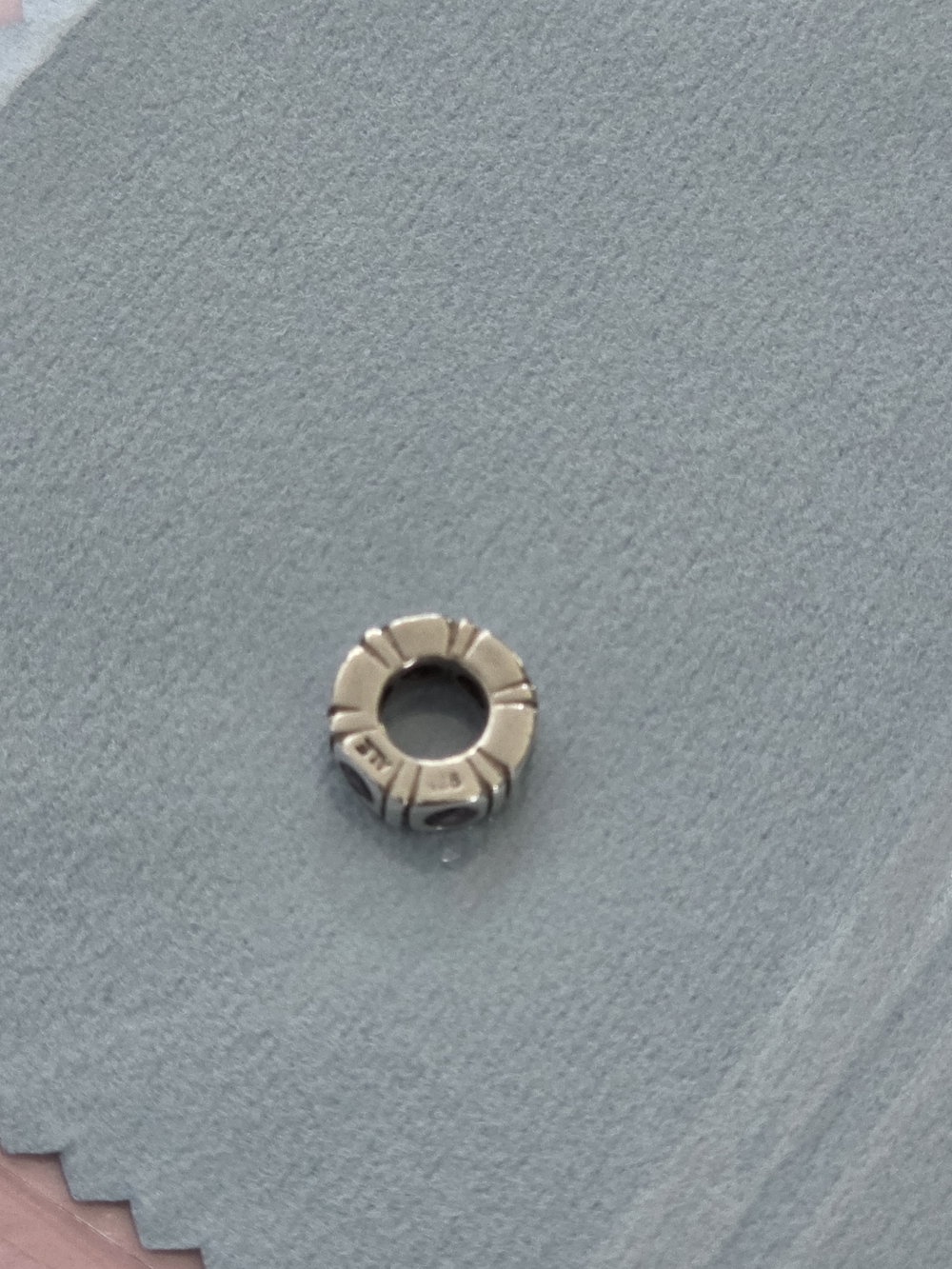 PANDORA: Purple CZ Spacer, Old School, From My Private 30 Year Collection! - Picture 2 of 3